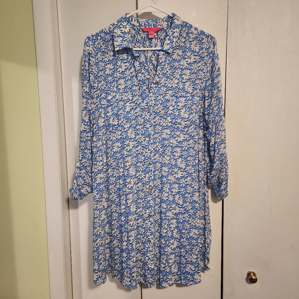 Lilly Pulitzer Natalie Cover Up Dress, M